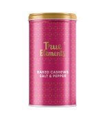 True Elements Baked Cashews Salt And Pepper 100gm GH (In Pink Metal Jar)